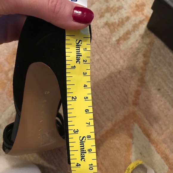 Elie Tahari Suede and Leather open toe shoes